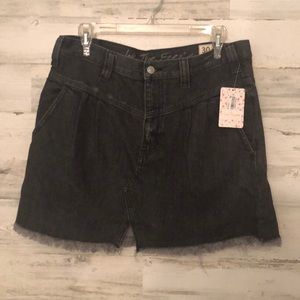 Free People black jean skirt by Free People.
